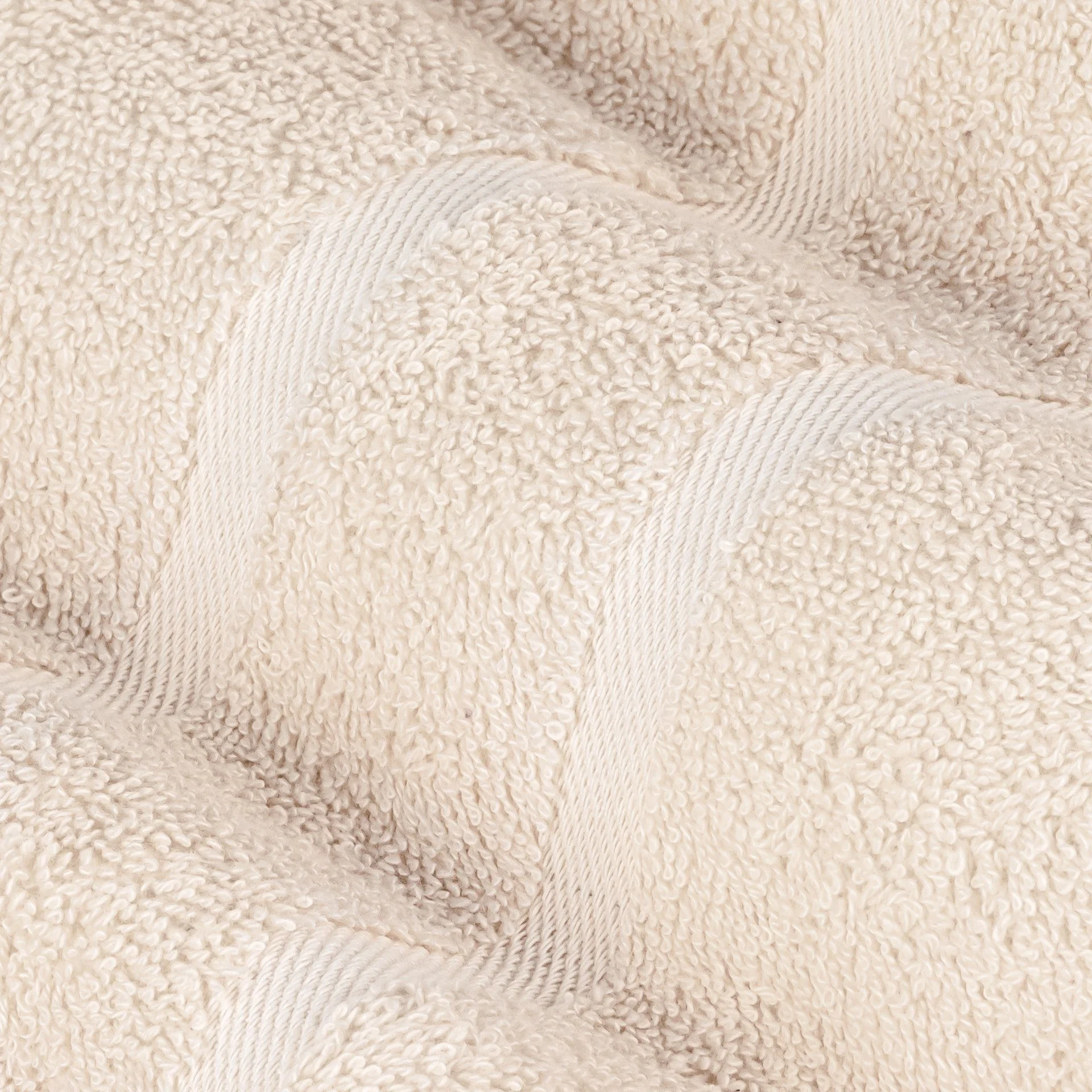 STICKANDSHINE Frottee-Handtücher – Creme, 100% Baumwolle, 500 g/m²